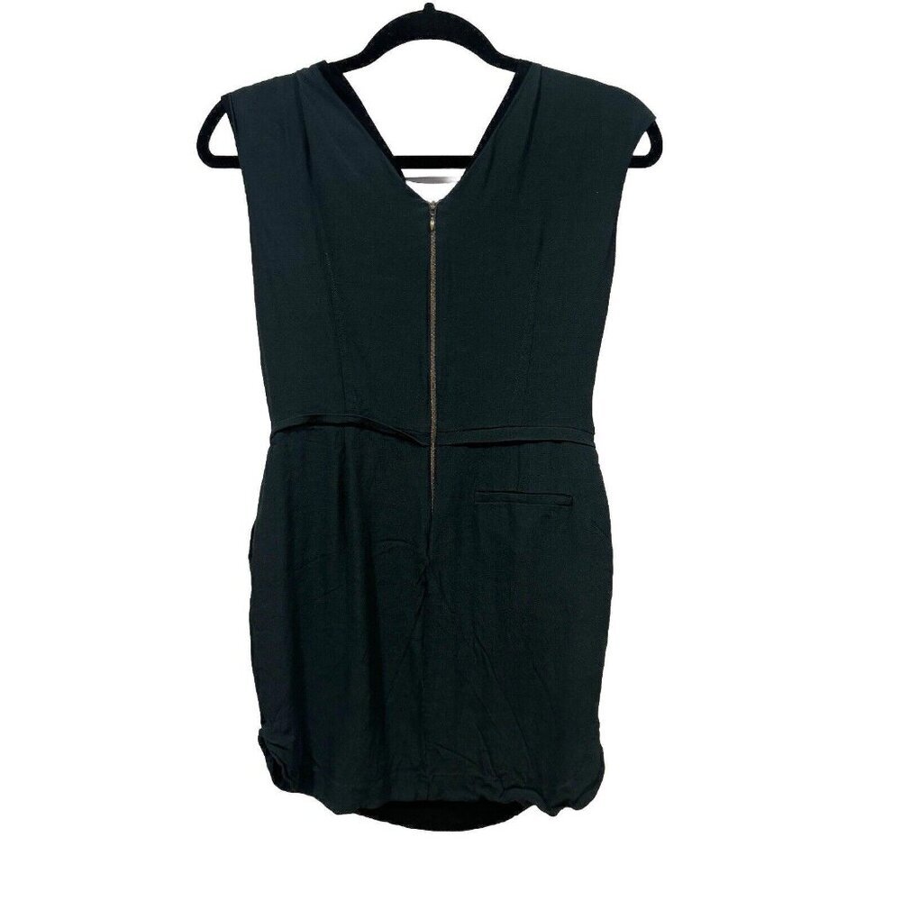 Pomandere 40 Shirt Dress Blue‎ Poppy Relaxed Fit Tank Sleeve $400